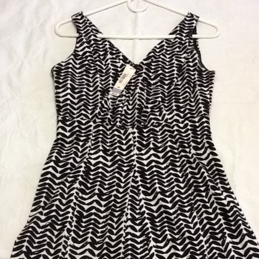Black & White Print Dress